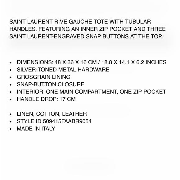 Rive Gauche YSL tote 🎉HP🎉 - Picture 3 of 3